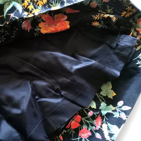 VINTAGE 1980's 80's Emanuel Ungaro Floral S/S Dress Size 9 Parallèle Paris RARE - Picture 8 of 9